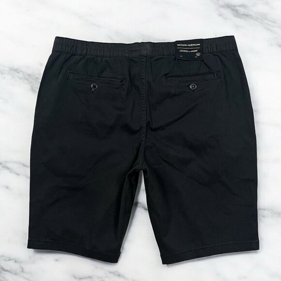 Modern American Lockdown Shorts Size XL Men’s Pull On Vintage Black Brush Twill - Picture 3 of 7